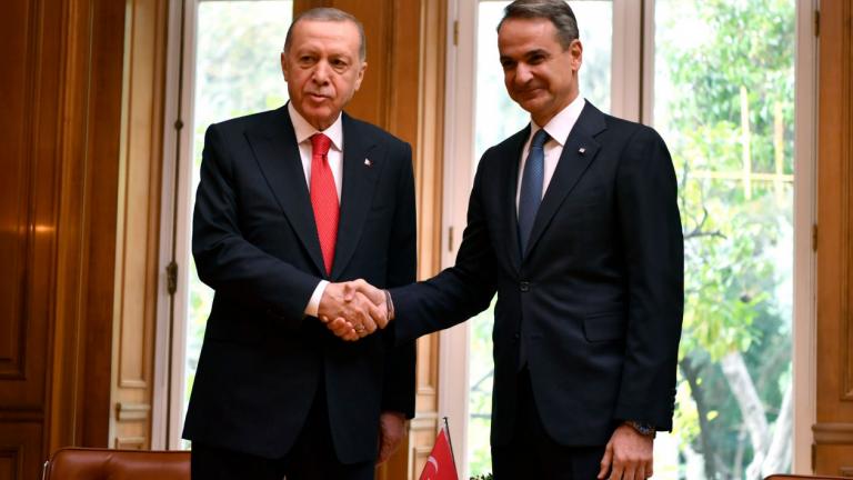 μητσοτάκης και ερντογαν