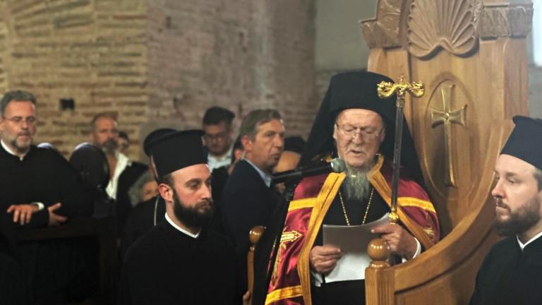 Θεσσαλονίκη: Ο Πατριάρχης Βαρθολομαίος στην πρώτη πατριαρχική λειτουργία στη Ροτόντα