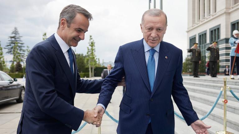 μητσοτάκης και ερντογαν