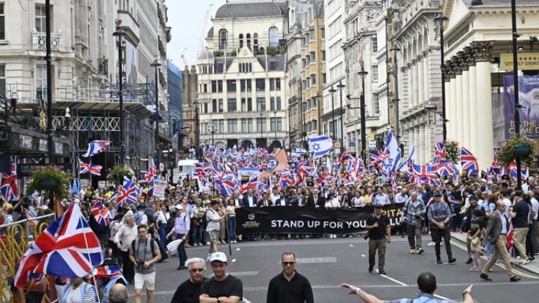 Λονδινο διαδηλωση κατα του αντισημιτισμου