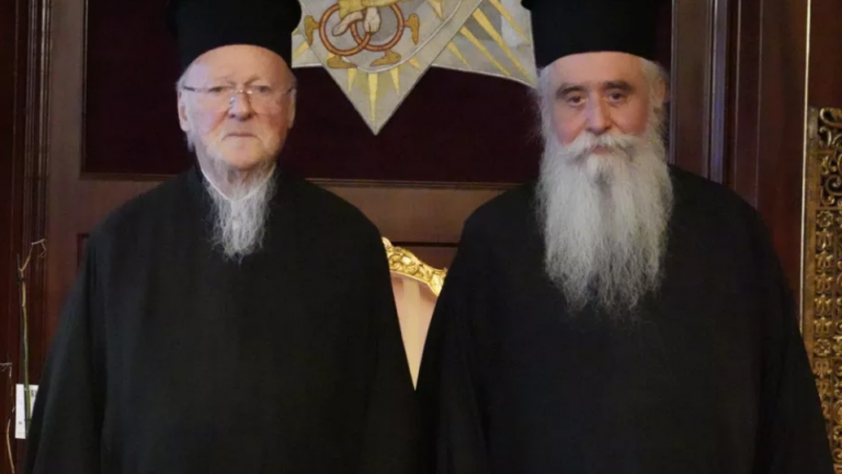 Μονή Σινά: Ο νέος ηγούμενος Συμεών έγινε δεκτός από τον Οικουμενικό Πατριάρχη Βαρθολομαίο