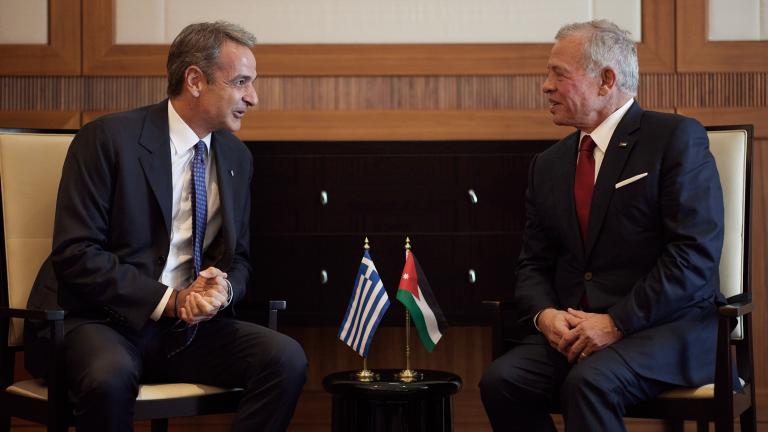 μητσοτάκης βασιλιας ιορδανιας
