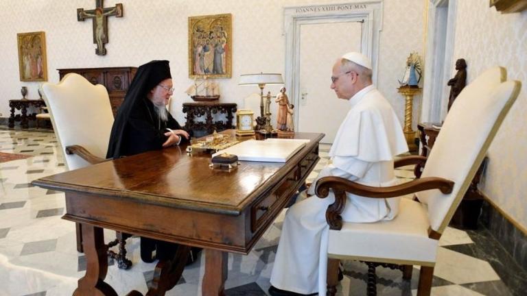 παπας λέων ΙΔ και πατριαρχης βαρθολομαιος