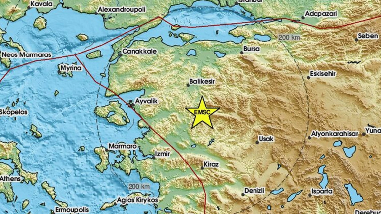 Σεισμός 6,1 Ρίχτερ στην Τουρκία - Αισθητός σε νησιά του Ανατολικού Αιγαίου