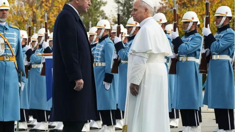 ερντογαν και παπας λεων ιδ