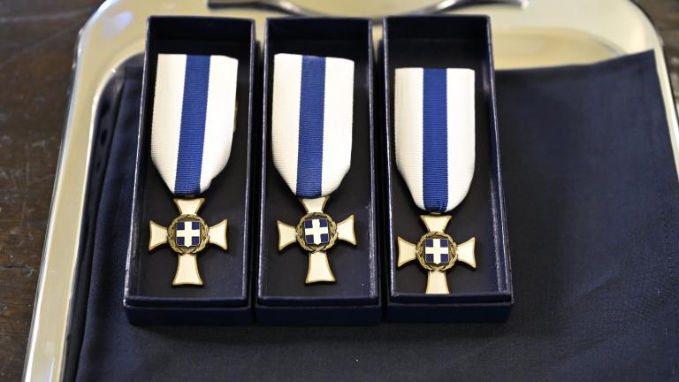 Η τελετή της απονομής του Μεταλλίου «Εξαιρέτου Πράξεως» σε στελέχη των Ενόπλων Δυνάμεων 