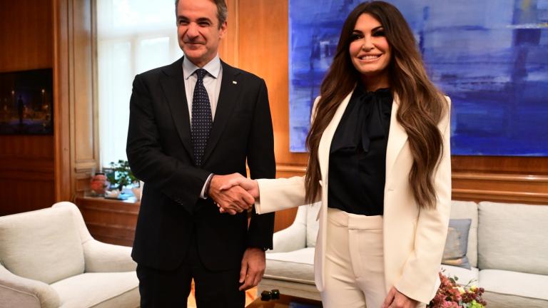 Στο Μαξίμου η Κίμπερλι Γκίλφοϊλ, συναντήθηκε με τον Κυριάκο Μητσοτάκη 