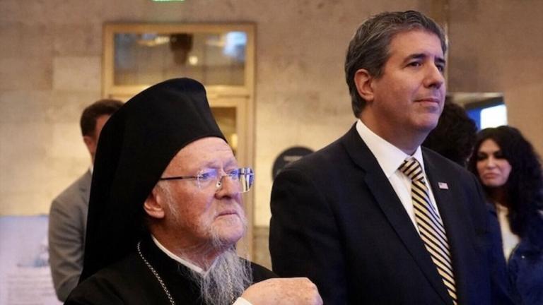  Βαρθολομαίος με τον αναπληρωτή ΥΠΕΞ των ΗΠΑ, Μάικλ Ρίγκα