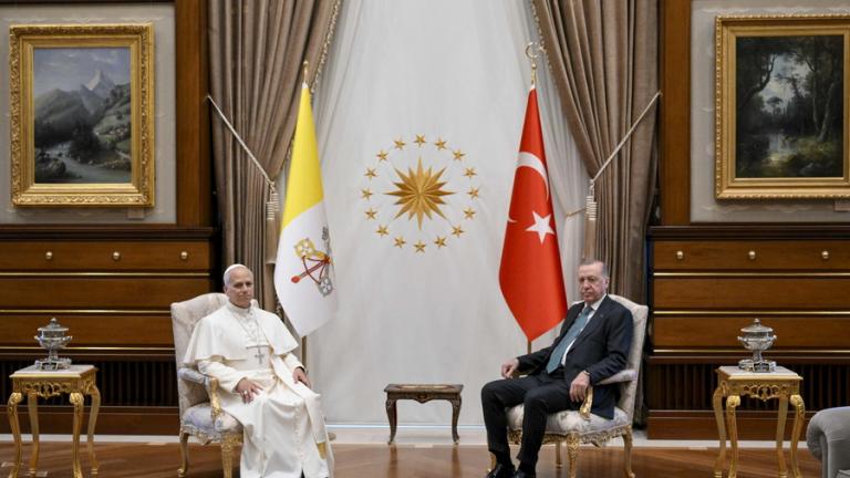 Ερντογάν για Πάπα Λέοντα: «Συζητήσαμε ζητήματα που αφορούν την κοινή συνείδηση της ανθρωπότητας»