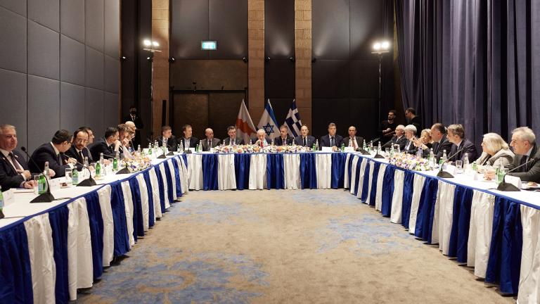 τριμερης συνατηση ελλαδας, κυπρου και ισραηλ
