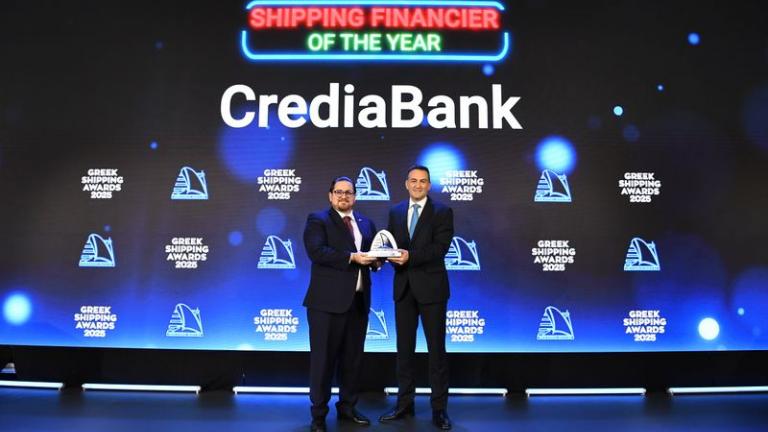 Η CrediaBank “Shipping Financier of the Year” στα Lloyd’s List Greek Shipping Awards