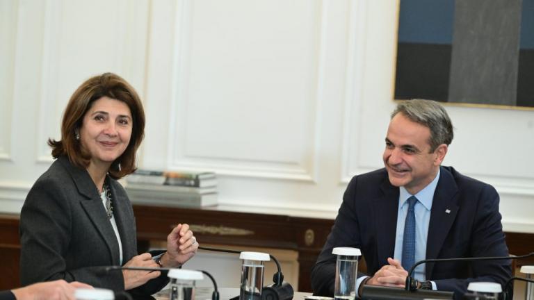 Συνάντηση Μητσοτάκη με την Προσωπική Απεσταλμένη του Γενικού Γραμματέα των Ηνωμένων Εθνών για την Κύπρο