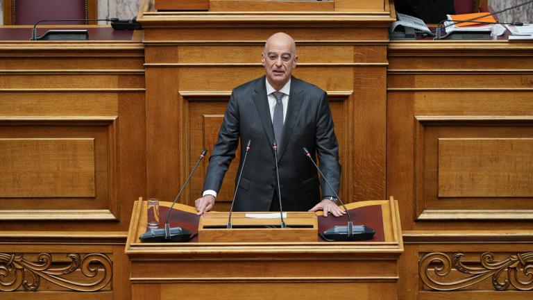 Νίκος Δένδιας στη Βουλή