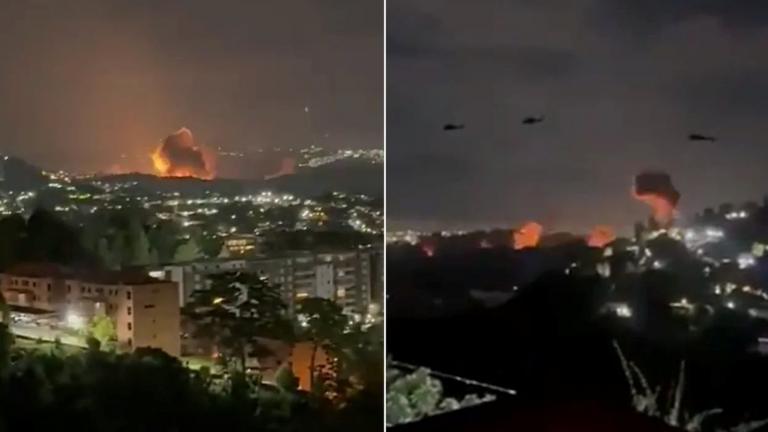 caracas explosions