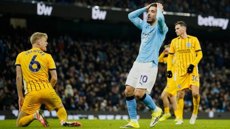 Premier League: Στοπ της Μπράιτον στη Σίτι - Χαμένη ευκαιρία για Βίλα