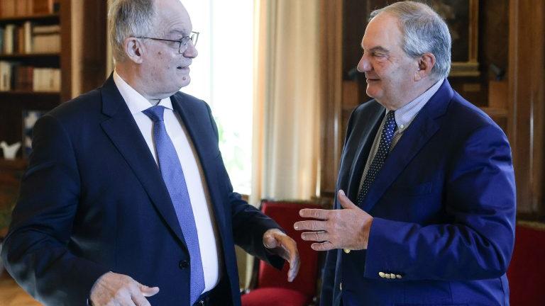 Συνάντηση του Προέδρου της Δημοκρατίας Κωνσταντίνου Τασούλα με τον Κώστα Καραμανλή