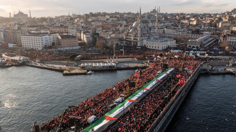 Κωνσταντινούπολη πορεια για την Παλαιστινη