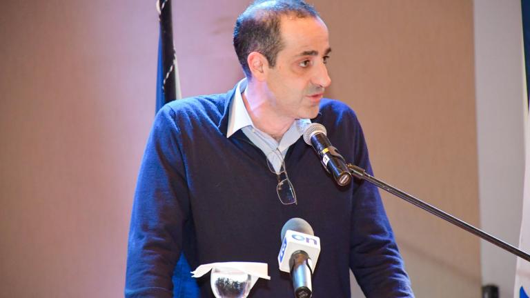 Ο Γρηγόρης Δημητριάδης στην κοπή πίτας της ΔΕΕΠ Πρέβεζας