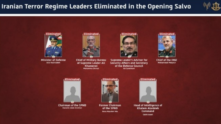 Ισραηλινός στρατός: Αυτοί είναι οι 7  ανώτεροι Ιρανοί αξιωματούχοι που σκοτώθηκαν 