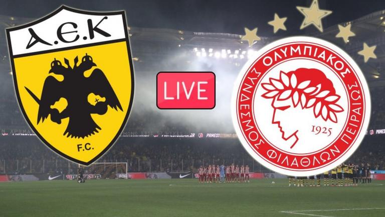 LIVE: ΑΕΚ-Ολυμπιακός (21:00)
