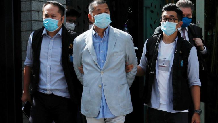 Χονγκ Κονγκ: Κάθειρξη 20 ετών στον επικριτή του Πεκίνου Τζίμι Λάι - Αντιδράσεις από ΗΠΑ και Βρετανία