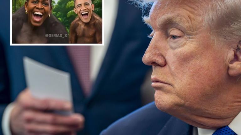 Ο Τραμπ απέσυρε το επίμαχο βίντεο με τους Ομπάμα μετά τον κουρνιαχτό αντιδράσεων