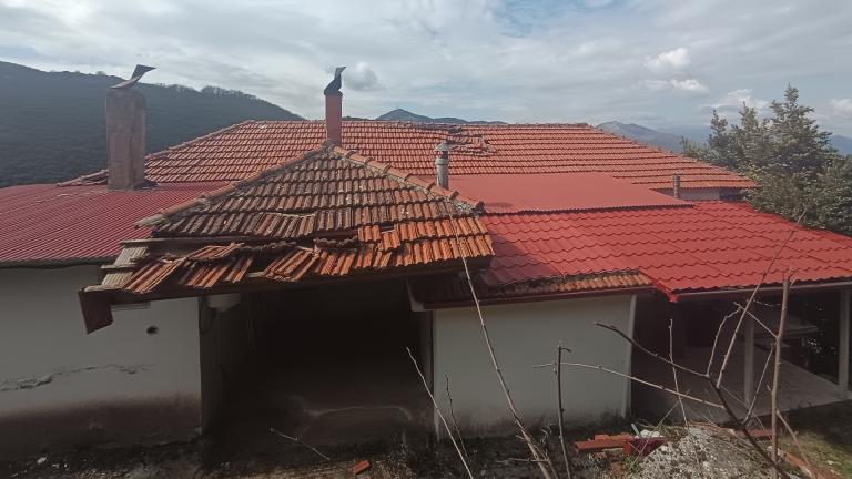 ζημιες σε σπιτι θεσπρωτια