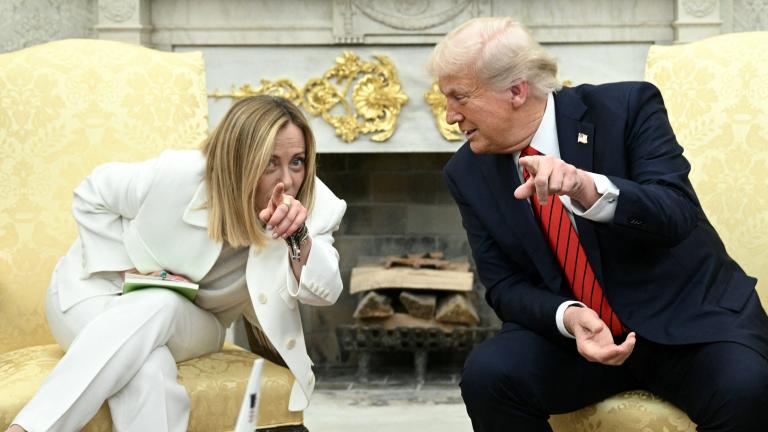 τραμπ και μελονι