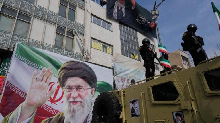 iran tehran poster khamenei