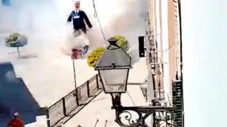 καψιμο νετανιαχου στην ισπανια