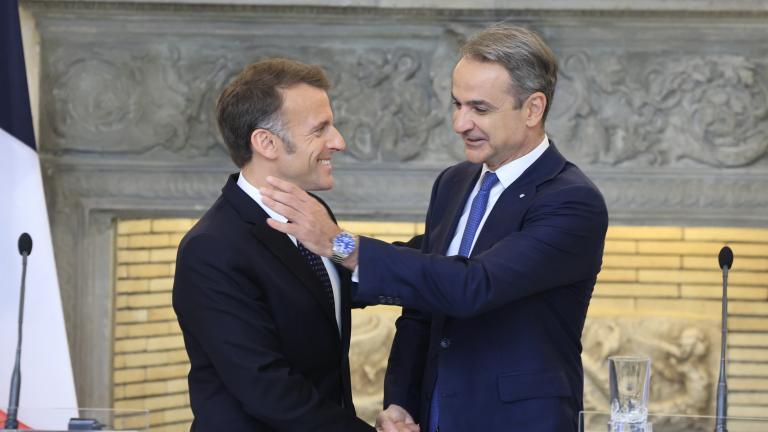 μητσοτακης και μακρον