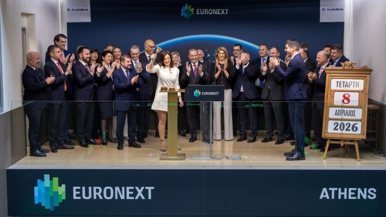 Η CrediaBank χτύπησε το καμπανάκι της Συνεδρίασης του Χρηματιστηρίου Αθηνών