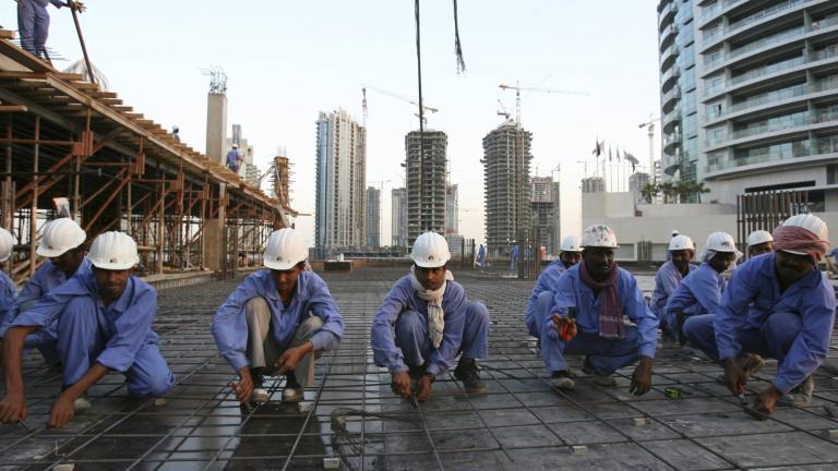 εργατες μεταναστες στις χωρες του κόλπου