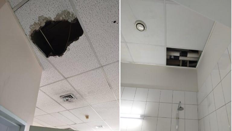 Θριάσιο: Κατέρρευσε οροφή σε θάλαμο ασθενών – «Από τύχη δεν υπήρξαν τραυματισμοί»