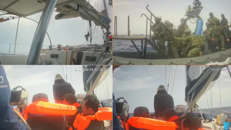 Βίντεο που μεταδόθηκε ζωντανά δείχνει Ισραηλινούς ναυτικούς κομάντος να επιβιβάζονται σε ένα από τα πλοία του «Global Sumud Flotilla» στη θαλάσσια περιοχή ανοιχτά της Κύπρου.