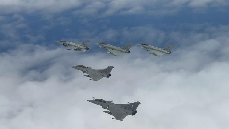  Συνεκπαίδευση ελληνικών F-16V και Rafale με ιταλικά EF-2000 και F-35