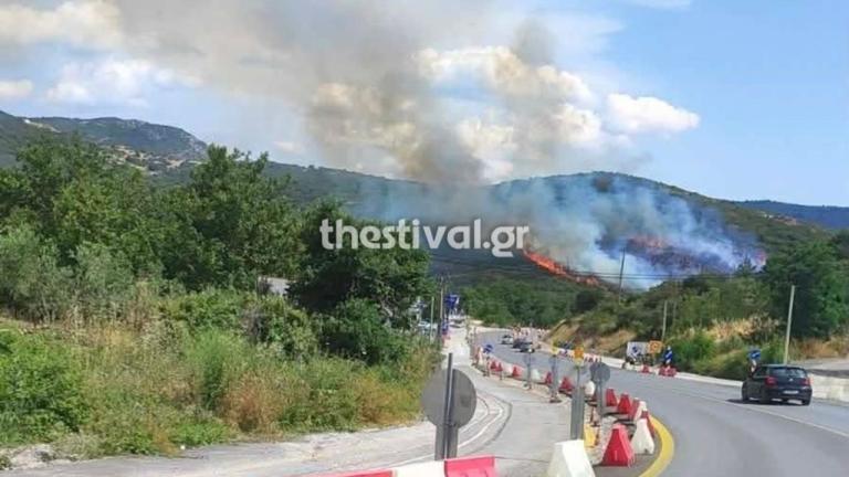 Φωτιά στο Φίλυρο Θεσσαλονίκης – Μήνυμα από το 112 στους κατοίκους