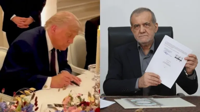 Τραμπ και Πεζεσκιάν υπέγραψαν «μνημόνιο κατανόησης» για τον τερματισμό της σύγκρουσης στη Μέση Ανατολή