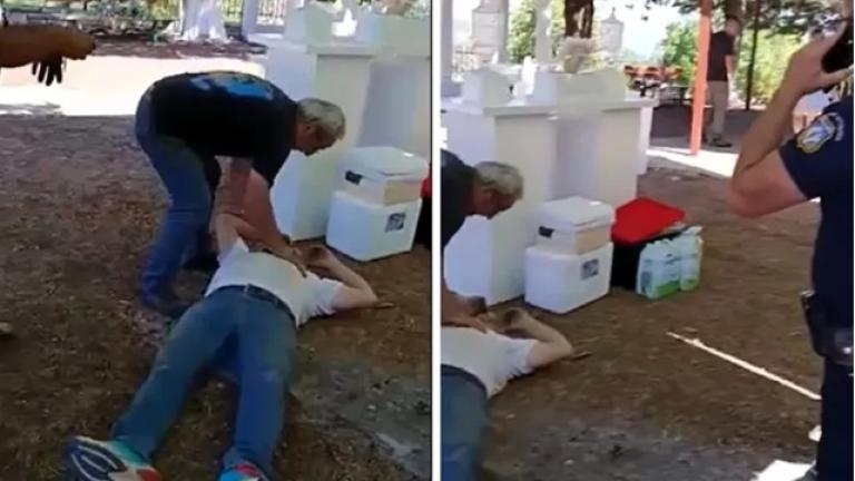  Νεοχώρι Καρδίτσας   καβγάς παπά και προέδρου στη Λίμνη Πλαστήρα
