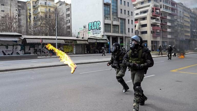 τεμπη πορεια επεισοδια