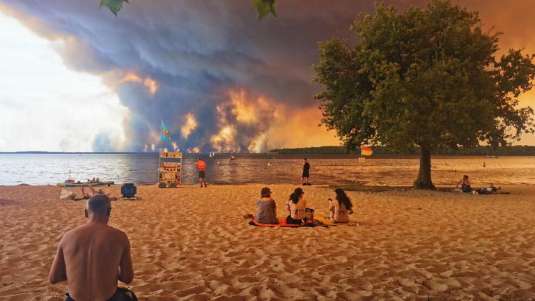 wildfires france spain