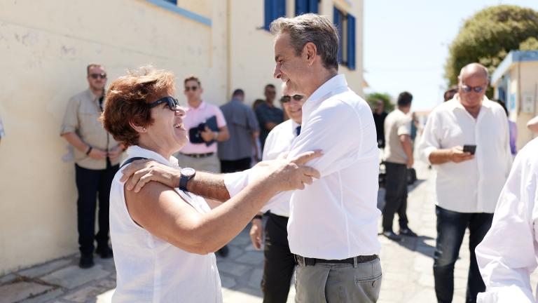 μητσοτακης στο αγαθονησι