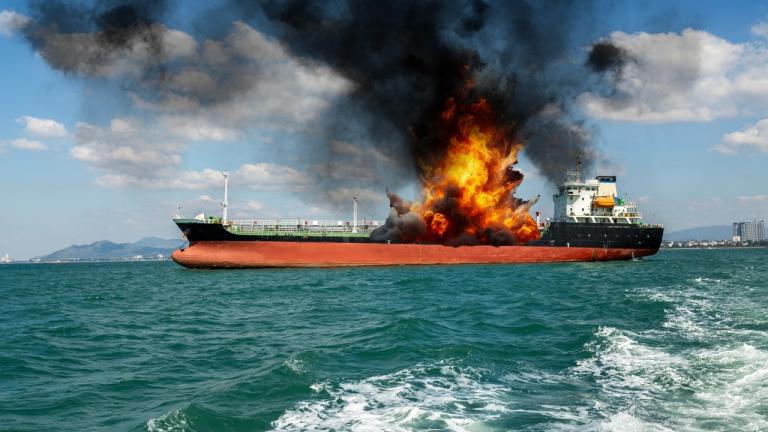 φωτια σε τανκερ