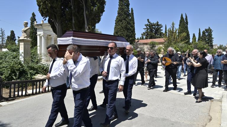 γιαννης χαλκιας κηδεια