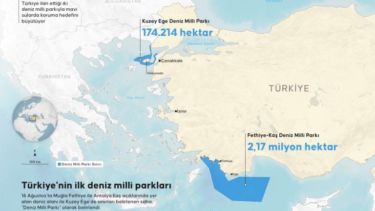 Δημοσίευση χάρτη των τουρκικών θαλάσσιων πάρκων από το Anadolu: Κλίμακωση της αντιπαράθεσης Αθήνας - Άγκυρας στο Αιγαίο