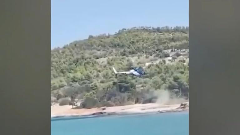 Σπέτσες: Συνελήφθη εφοπλιστής μετά την προσγείωση ελικοπτέρου σε παραλία – Βρέθηκαν ναρκωτικά στην τσάντα του