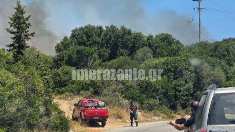 Ζάκυνθος: Νέα φωτιά στις Βολίμες – Μεγάλη κινητοποίηση της Πυροσβεστικής, ήχησε το 112