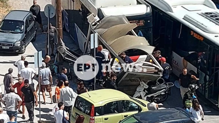 Θεσσαλονίκη: Λεωφορείο του ΟΑΣΘ έπεσε πάνω σε στάση – Πληροφορίες για τρεις τραυματίες