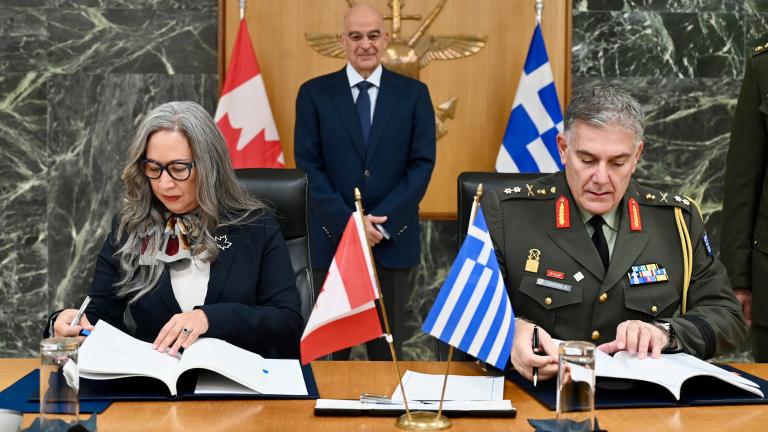  Χθες συμφωνία με τον Καναδά για την προστασία Διαβαθμισμένων Πληροφοριών