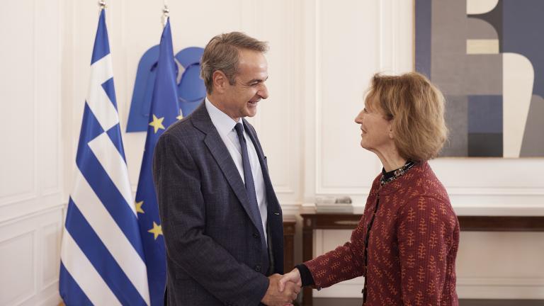 	Συνάντηση του πρωθυπουργού Κυριάκου Μητσοτάκη με την πρόεδρο του Ευρωπαϊκού Συμβουλίου Έρευνας, Μαρία Λεπτιν, πραγματοποιήθηκε σήμερα στο Μέγαρο Μαξίμου. Στο επίκεντρο της συνάντησης βρέθηκαν ζητήματα που αφορούν την επιστημονική έρευνα, την καινοτομία και την ενίσχυση της ερευνητικής δραστηριότητας